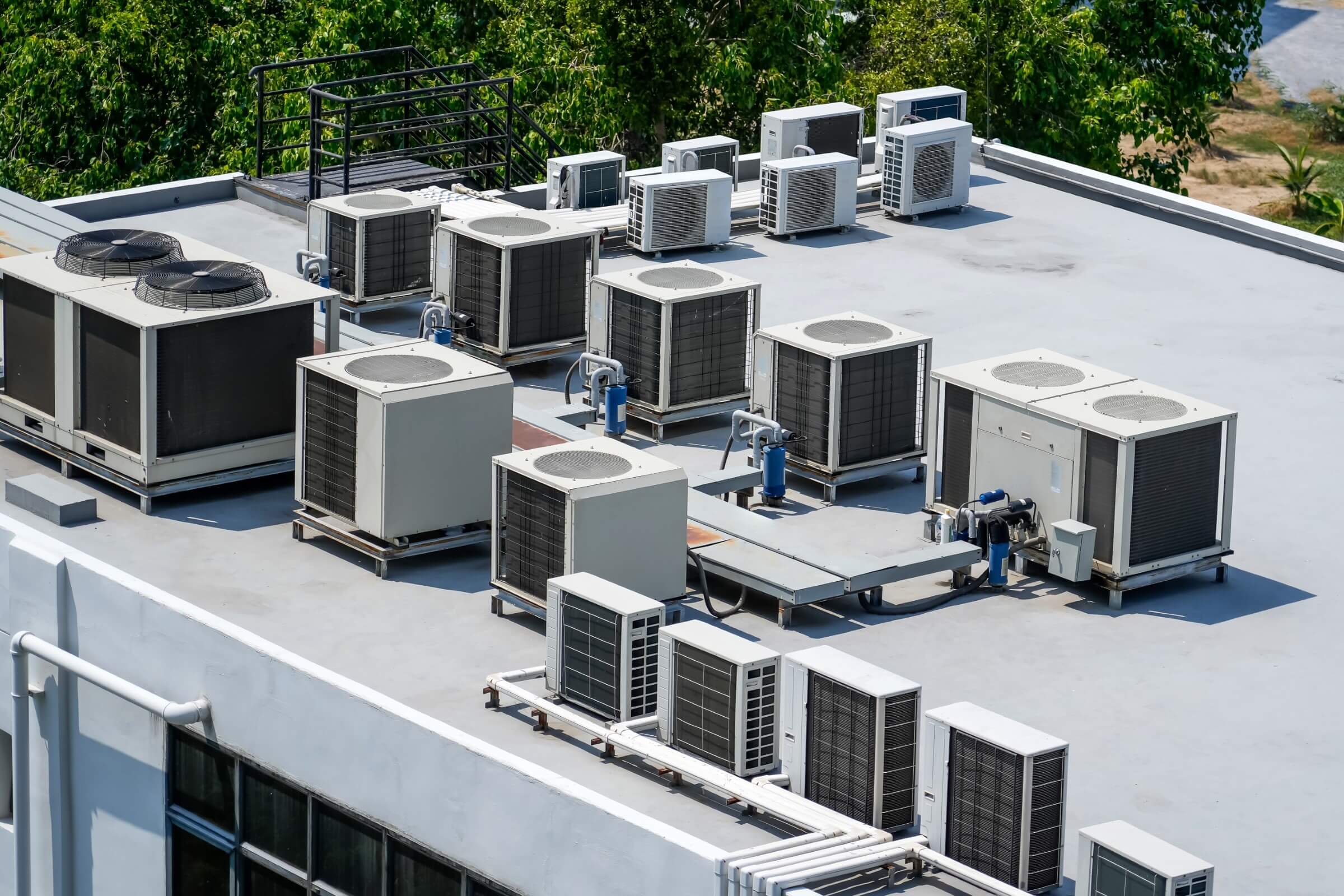 Commercial Rooftop AC Installation